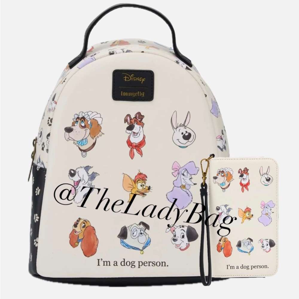 Loungefly Disney  NWT I'm A Dog Person Mini
Backpack w/wallet